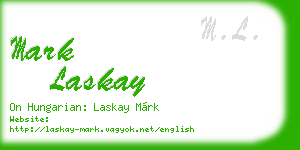 mark laskay business card
