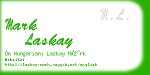 mark laskay business card
